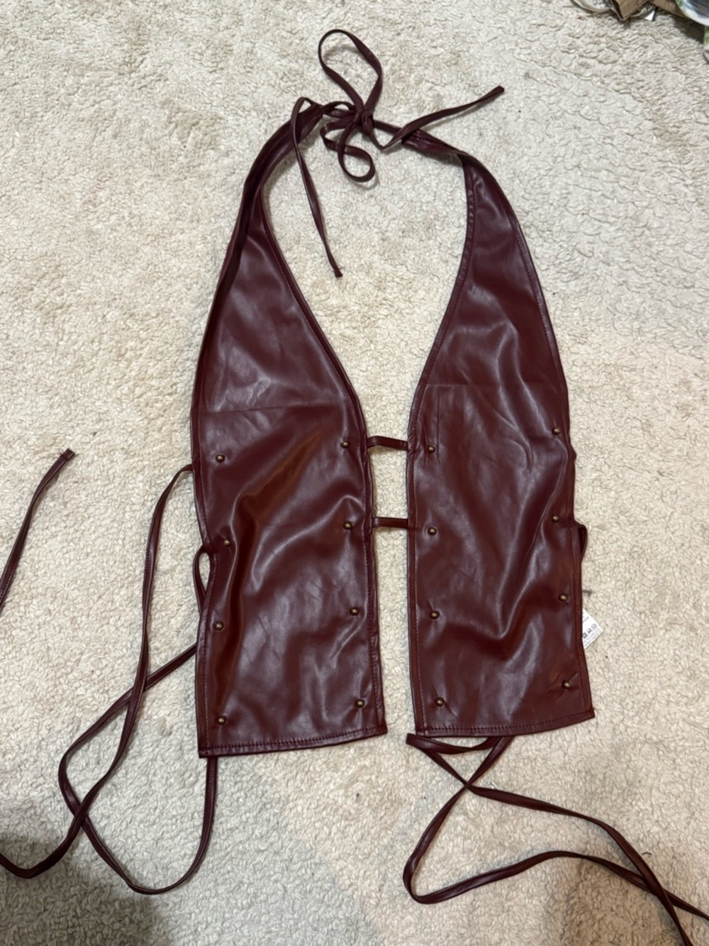 Maroon Tie Top